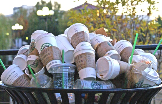 Starbucks "disposable" cups